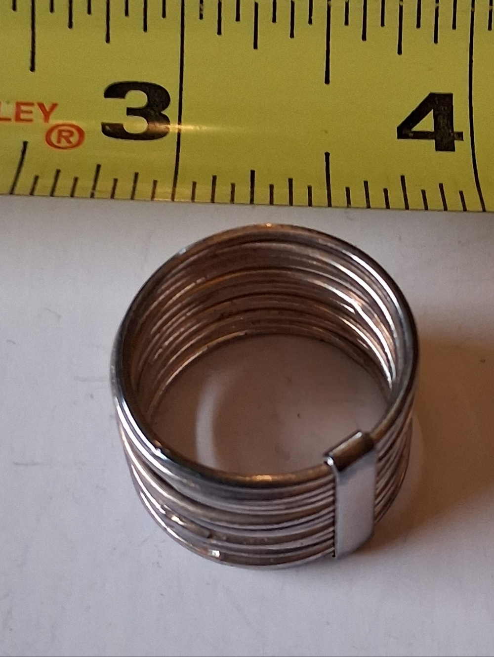 Rare Vintage Sterling Silver Harem Ring - Multi-Band Puzzle Style  925  Size 11